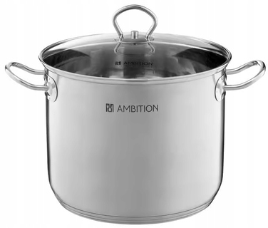 Висока каструля Ambition Acero 30 см з кришкою, 60827