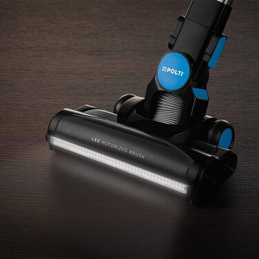 POLTI Forzaspira SR100: 2-в-1 пилосос-щітка, акумуляторний, HEPA-фільтр, блакитно-чорний
