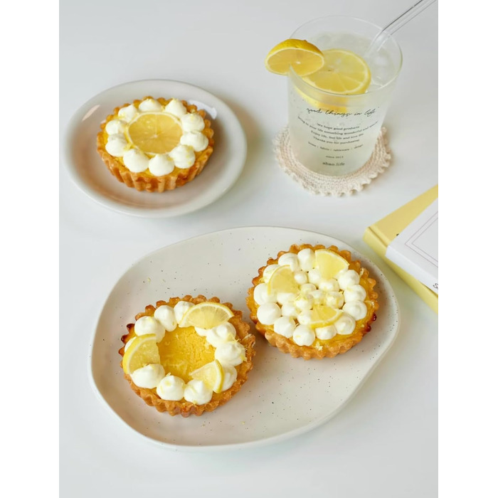 Форми для тартів Yamteck Tarteform 10см (6 шт.) з підйомною основою, золотисті. Антипригарне покриття з вуглецевої сталі для тартів, пирогів, фруктових тортів, різдвяного печива, сімейних обідів та свят. Набір 6 шт.