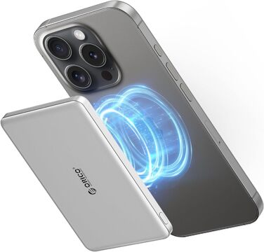 Power Bank Orico Kada Magsafe 5000mAh – Бездротовий павербанк з USB-C, Магнітне підключення, 20W PD, сумісний з iPhone 16/15/14/13/12