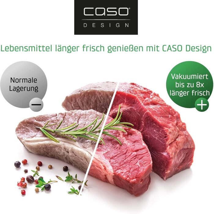 Вакуумний пакувальник CASO VC200: Збережіть продукти до 8 разів довше!
