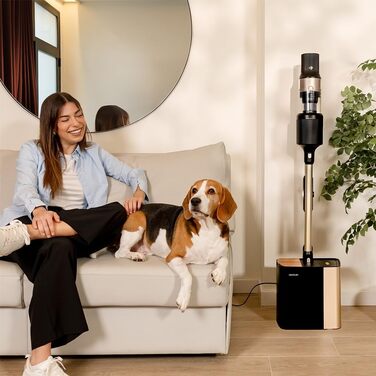 Бездротовий пилосос Cecotec Conga Rockstar 5500 Hurricane Station Flex Max: 220AW, 700W, станція самостійного очищення, 90 хв роботи, антизаплутувальна щітка, гнучкий шланг, циклонна технологія