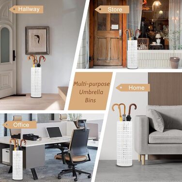 Металева підставка для парасоль та тростей Rain Collection, 15x15x42 см