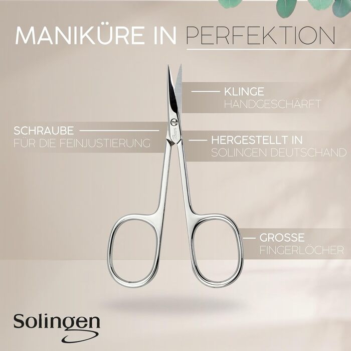 Набір для манікюру Solingen marQus: 6 предметів з нержавіючої сталі в м'якому кейсі з джинсової тканини