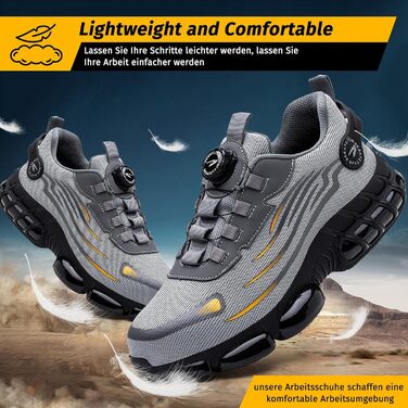 Черевики робочі чоловічі S3 Explorer 3.0. Легкі спортивні черевики для роботи. Захист від ударів та проколів. Модель A266, сірий (47 EU)