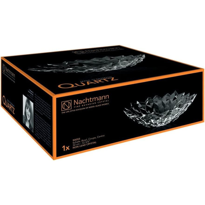 Ваза Nachtmann Quartz з кришталевого скла, 88332 – для квітів та декору столу, безпечна для миття в посудомийній машині