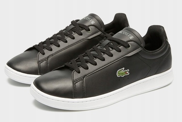 Чоловічі шкіряні кросівки Lacoste Carnaby Pro BL23 (745SMA0110312), чорні, розмір 43