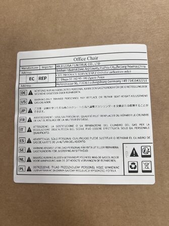 Ігровий крісло Dowinx Big and Tall з масажем попереку, підставка для ніг, ергономічний комп'ютерний стілець, PU шкіра, 180 кг, чорний