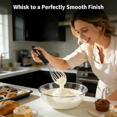 Набір міксерів для кухні Anaeat (3 шт.) з нержавіючої сталі - міксер-венчик для приготування, випікання, змішування та перемішування (3 розміри)