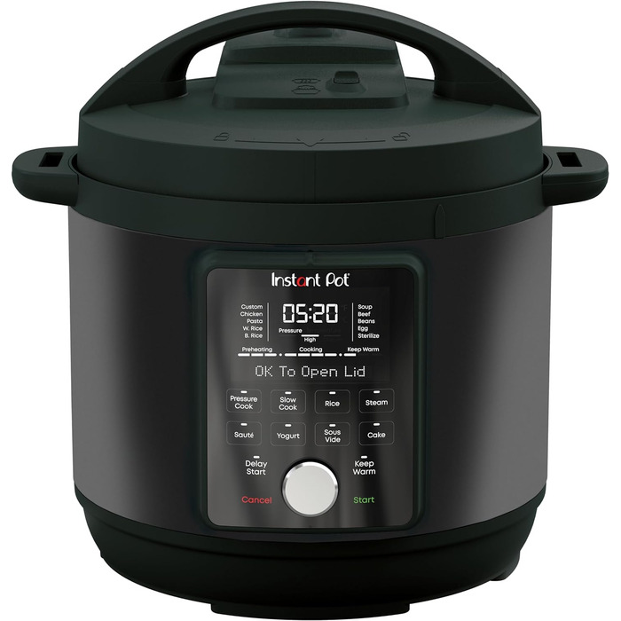 Instant Pot Duo Plus with WhisperQuiet Smart Cooker 5.7 L - Pressure Cooker, Slow Cooker, Rice Cooker, Sauté Pan, Yogurt Maker, Steamer, and Food Warmer, Black/Stainless Steel Duo Plus WhisperQuiet 5.7 Liter