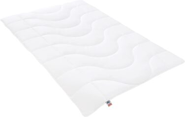 Irisette Lotte All-Season Blanket – Made in Germany - Quilted Comforter with Top Cool Fabric, washable at 95 degrees, includes storage bag, 155 x 220 cm, white, Öko-Tex Certified 155 x 220 cm Mono - All-Season Blanket