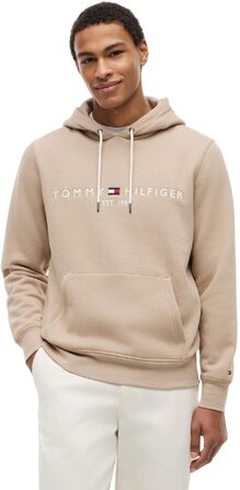 Чоловічий худі Tommy Hilfiger з капюшоном та логотипом, колір Beige Batique Khaki, розмір L