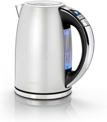 Cuisinart Multi-Temp Kettle | Fast Boiling | Cordless | Stainless Steel Finish | 1.7L Capacity | Adjustable Temperature | Removable, Washable Anti-Scale Filter | Brushed Stainless Steel Variable Temp 1.5L Stainless Steel Brushed