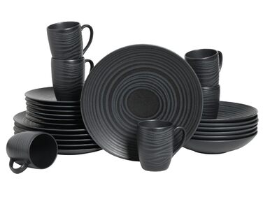 Набір посуду Creatable Serie Lava Stone (6 предметів) з кераміки, придатний для миття в посудомийній машині та використання в мікрохвильовці, зроблене в Португалії