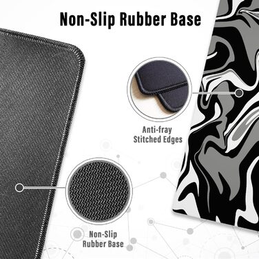 Ігрова мишка Pad Ovenbird з картою, XL, 80 x 30 см, чорний