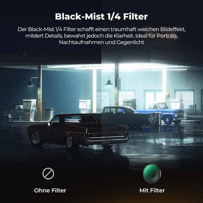 Набір фільтрів K&F Concept ND для DJI Osmo Action 6: ND8, ND16, ND32, ND64, CPL, Black Mist (5 шт.)