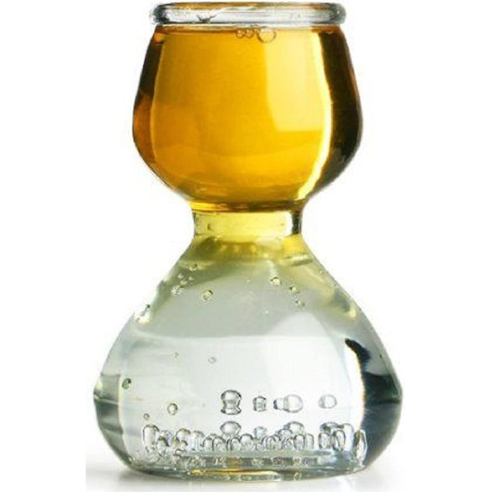 Набір склянок для шоту Quaffer Double Bubble Anchor Hocking 4 шт (1.25oz + 2.25oz) - прозорі склянки для коктейлів