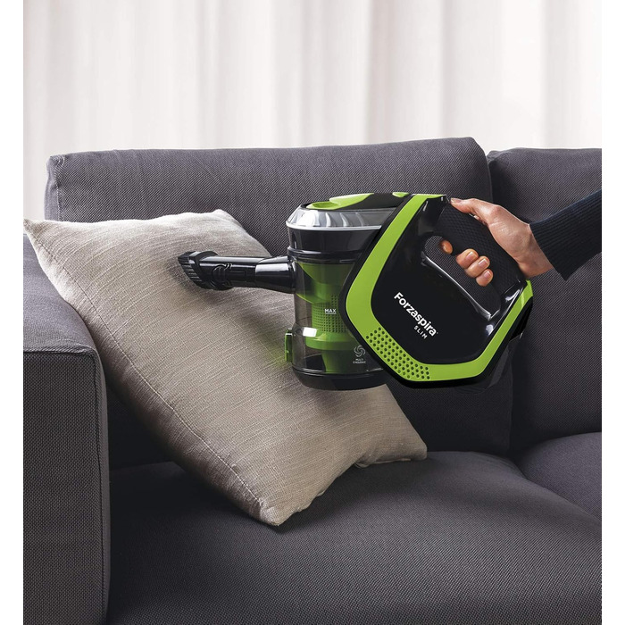 POLTI Forzaspira SR100: 2-в-1 пилосос-віник, акумуляторний, HEPA-фільтр, блакитний/зелений/чорний
