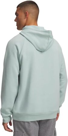 Чоловіча толстовка-худі Under Armour Rival Fleece з логотипом, синя (Enamel Blue / Refresh Mint), розмір M