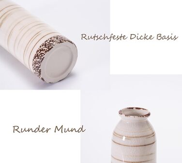 Керамічні вази 3 шт., сучасний мінімалізм, декор для дому, вази для сухоцвітів, вітальня, бежевий