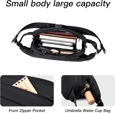 Чоловіча та жіноча поясна сумка Asher – водонепроникна, легка, кросбоді, унісекс, для спорту, подорожей, фестивалів