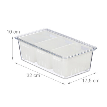 Relaxdays Refrigerator Organizer 2-Piece Set