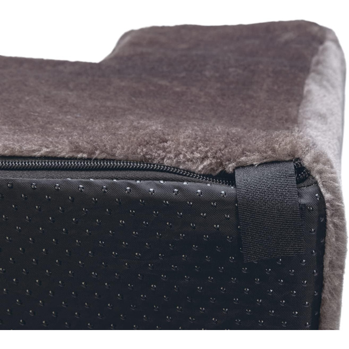 Сходинки для собак Karlie Easy Step – м'яка драбинка для собак, плюш/дерево, темно-сірий, 40x39x30 см