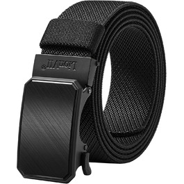 Еластичний тактичний пояс LionVII з автоматичною пряжкою, робочий пояс для чоловіків, обхват талії 75-125 см (28-49 дюймів), чорний (мідний)