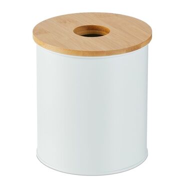 Relaxdays Cosmetic Containers 2 l with Bamboo Lid