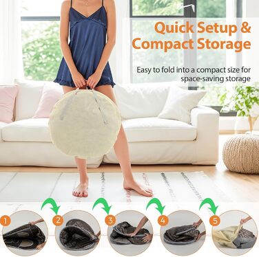 Портативна парова сауна HOMASIS для дому з генератором пари 3 літри, з пультом дистанційного керування, 9 температурних режимів та 9 таймерів, мобільний сауна-тент з відкидним стільцем та масажером для ніг (сірий)