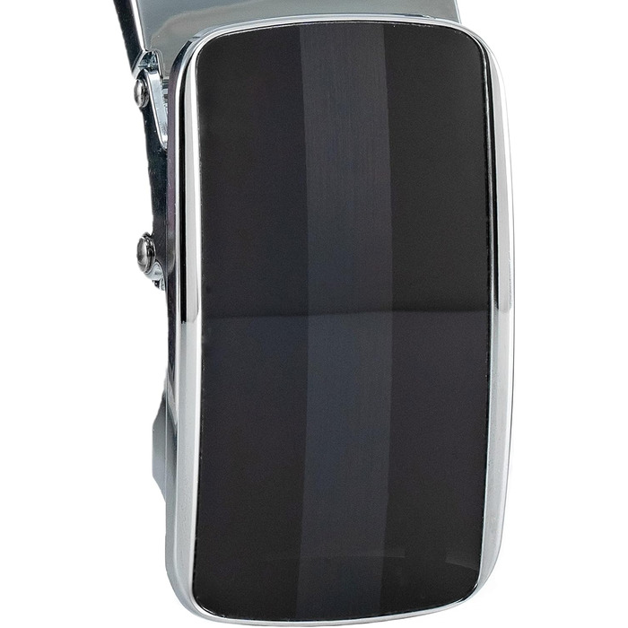 Чоловічий шкіряний ремінь Volmer ATG з автоматичною застібкою та регулюванням | Ширина 35 мм, довжина 125 см, чорний | Можливе скорочення