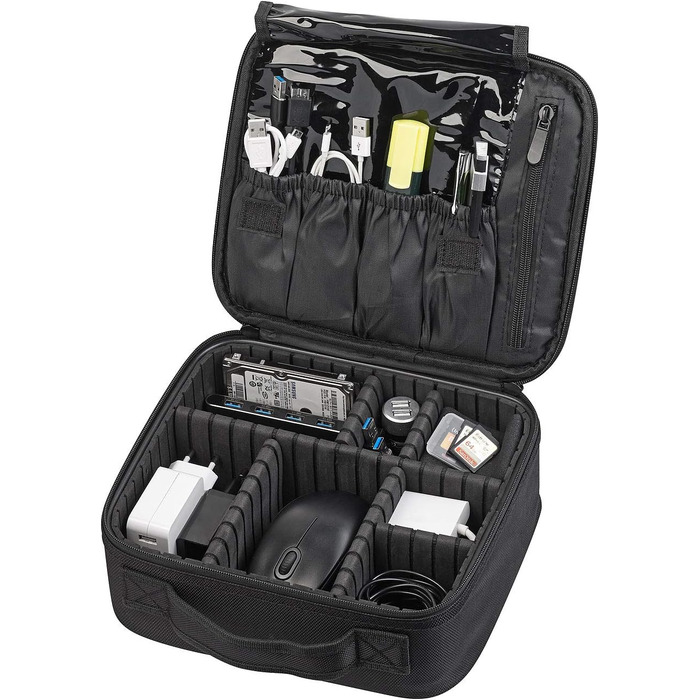 Xcase Cable Organizer: Travel organizer and storage bag for PC & mobile device accessories (organizer bag, travel cable, camera bag)