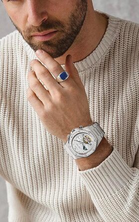 Чоловічий наручний годинник OLEVS G9805 аналоговий, сталевий браслет, білий циферблат, водонепроникний, з календарем та підсвіткою