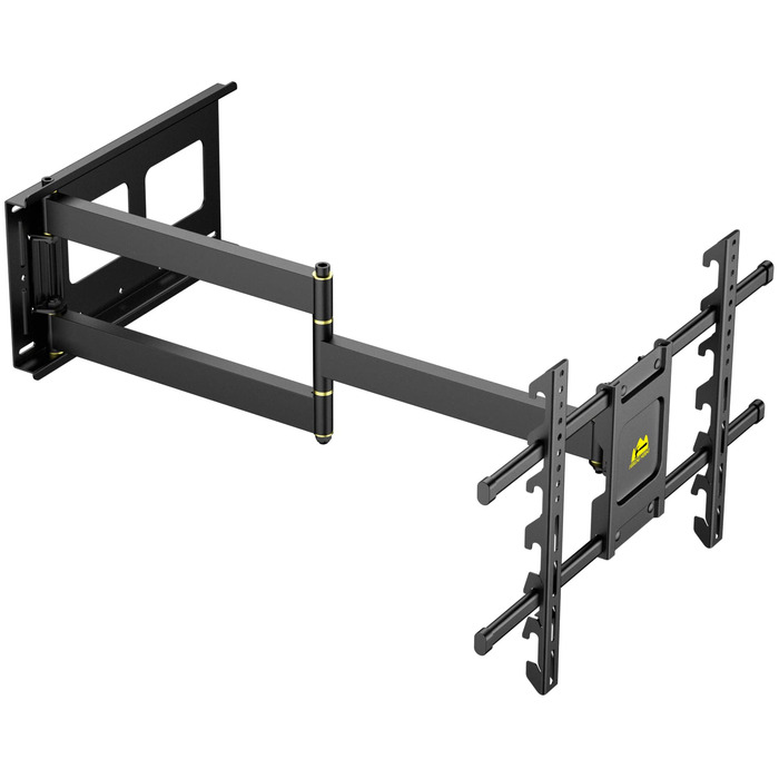 Настінне кріплення для телевізора HY-Bracket поворотне, для LED, OLED, 4K, 37-80 дюймів, чорне