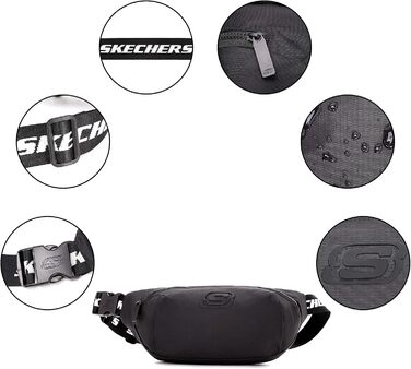 Сумка на пояс Skechers Nevada S1111-06, чорна, універсальний розмір (жіноча/чоловіча)