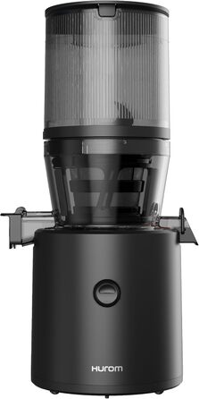 Соковижималка Hurom H320N для овочів і фруктів, електрична холодного віджиму, тиха, легка у чищенні, з великим контейнером 2 л, 200 Вт, BPA Free, чорна