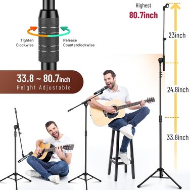 Підставка для мікрофона 2-в-1 з кабелями та сумкою, CY0311 – для вокалу, сцени, конференцій та презентацій