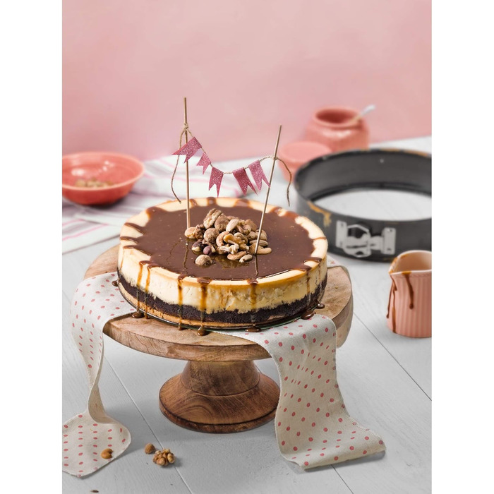 ORIGINAL KAISER Inspiration Tart Pan with Lifting Base Glass 28 cm & Inspiration Springform Pan Glass Bottom 26 cm round, lifting base, cut-resistant, leak-proof, non-stick coated, ready to serve