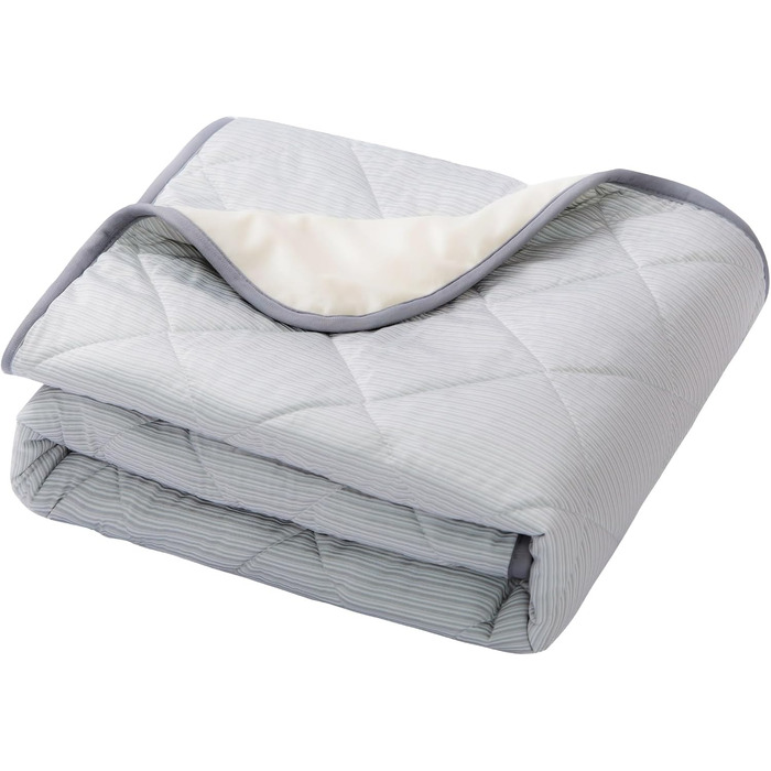 Килимок для собак та котів, ультрам'який, водонепроникний, 75x60 см, можна прати, з охолоджуючою та зігріваючою стороною для цілорічного комфорту, сірий та білий (203*152 см, сірий та білий)