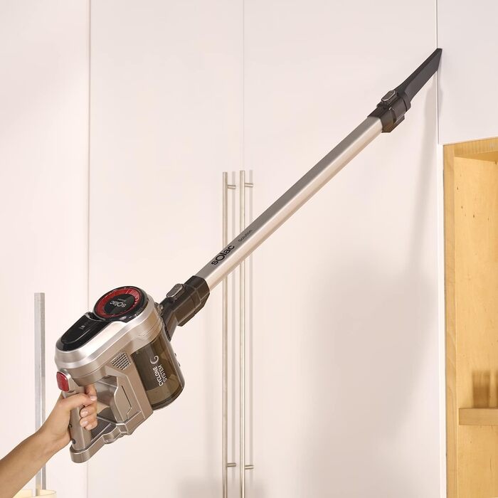 Електрична підміталка Solac Turbobat Digital Flex 29.6V AE2515 - 3 в 1, метал/пластик, колір: коричневий, мідний