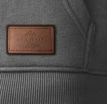 Чоловічий худі-світшот Grin&Bear Pullover GEC494, сірий меланж, розмір L