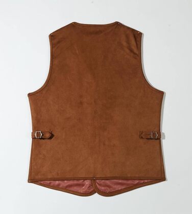 Костюм жилетки Solovedress для чоловіків з екошкіри, стилі вестерн, чорний, Regular Fit