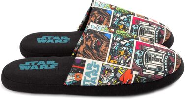 Тапочки Star Wars для чоловіків та дорослих, комікс, чорні, сліпони, 43/44 EU, багато кольорів