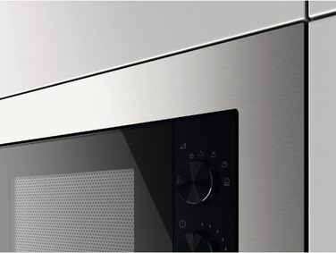 Вбудована мікрохвильова піч Zanussi ZMSN5SX, 17 л, 700 Вт, вбудована, чорний/нержавіюча сталь