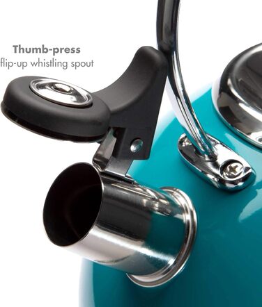 Чайник Primula Chelsea з нержавіючої сталі 2.2 л, бірюзовий