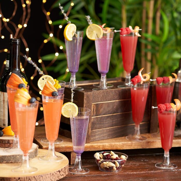 Набір келихів для шампанського Matana 48 шт. 150 мл, пластикові, преміум-якість, багаторазові