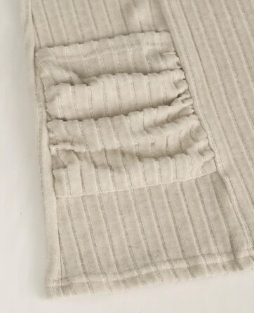 Кардиган жіночий Strickjacke Eegant бежевого кольору, розмір XXL. Теплий в'язаний кардиган з кишенями, еластичний трикотаж.