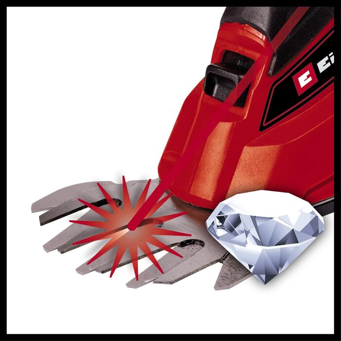 Einhell Cordless Grass and Hedge Trimmer GC-CG 18 Li-Solo Power X-Change (18 V, 100 mm / 200 mm cutting length, interchangeable grass cutting blade + hedge trimmer blade, without battery)