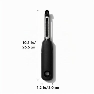 Ніж OXO Steel з нержавіючої сталі, чорний, серрейторний (хвилястий)