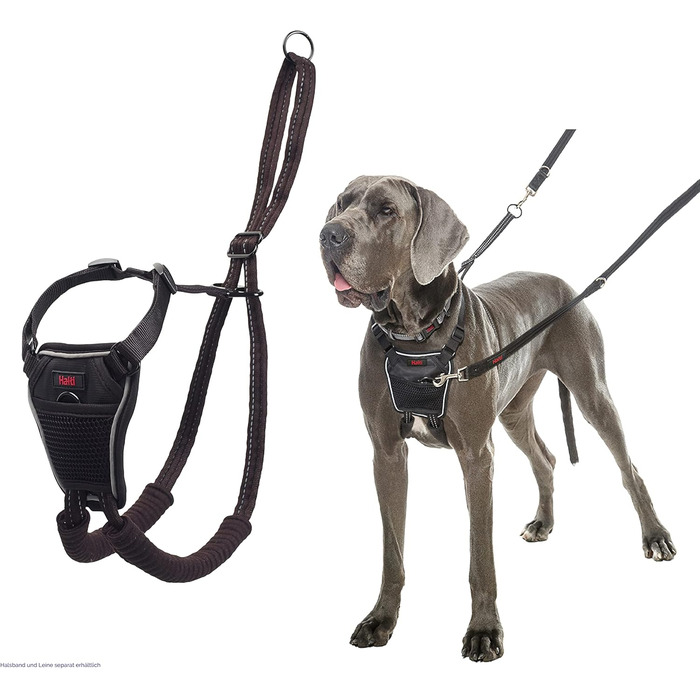 Нашийник HALTI No Pull для собак великих порід, чорний, запобігає тягні, великий розмір